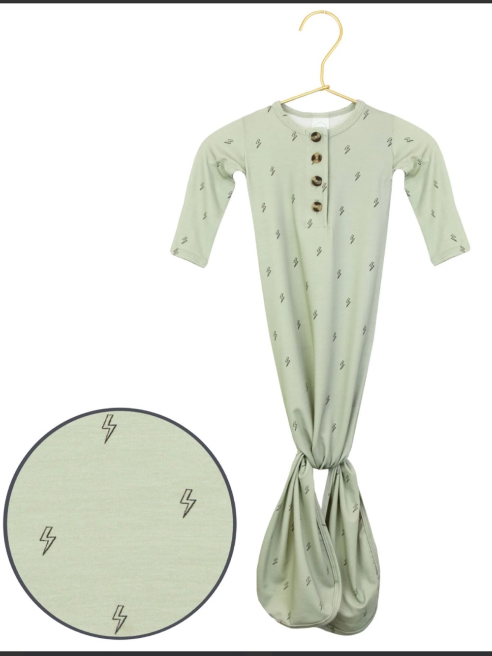 Lou Lou Baby Knot Gown/Hat - Nash